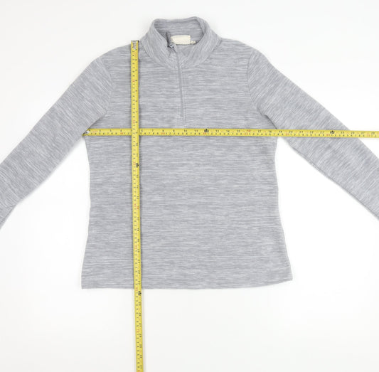 Mountain Warehouse Women’s Grey 1/2 Zip Fleece Sweatshirt UK 10