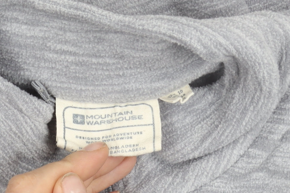 Mountain Warehouse Women’s Grey 1/2 Zip Fleece Sweatshirt UK 10