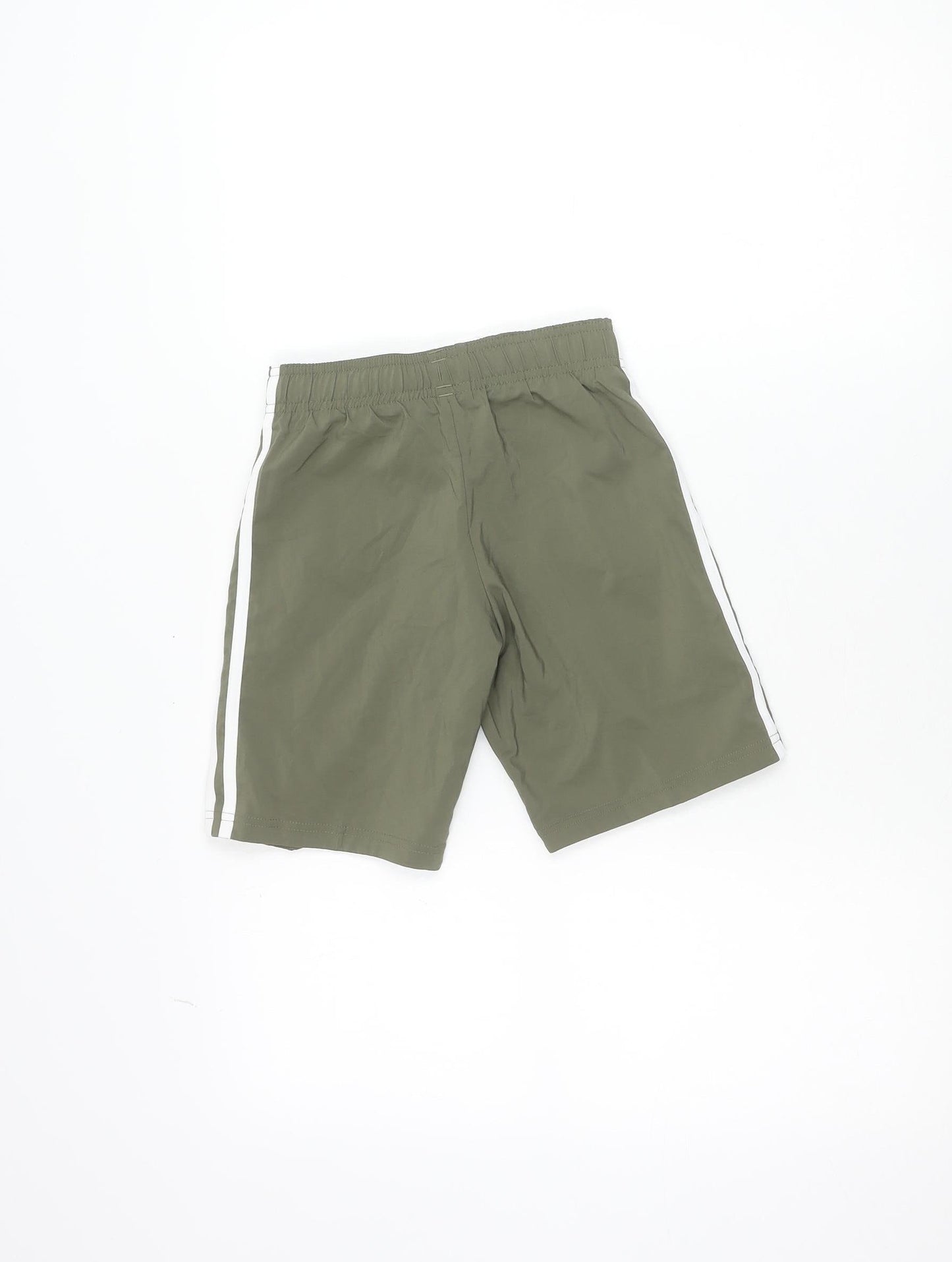 adidas Boys Green 7-8 Years Athletic Quick Dry Sports Shorts