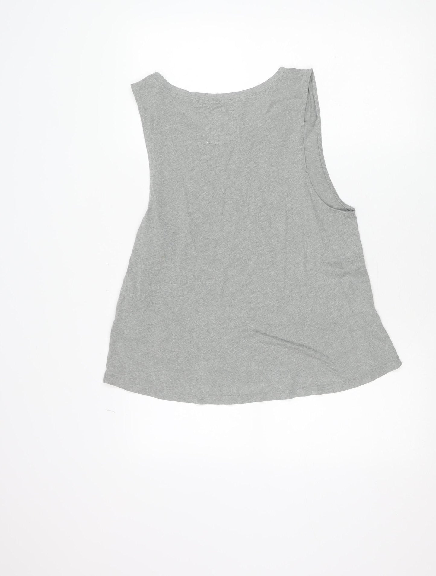 Abercrombie & Fitch Men's Grey Sleeveless Graphic T-Shirt Size L