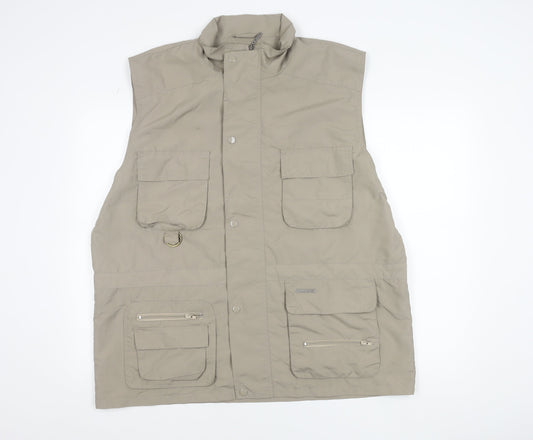 Champion Men's Beige XL Outdoor Utility Waistcoat Bodywarmer
