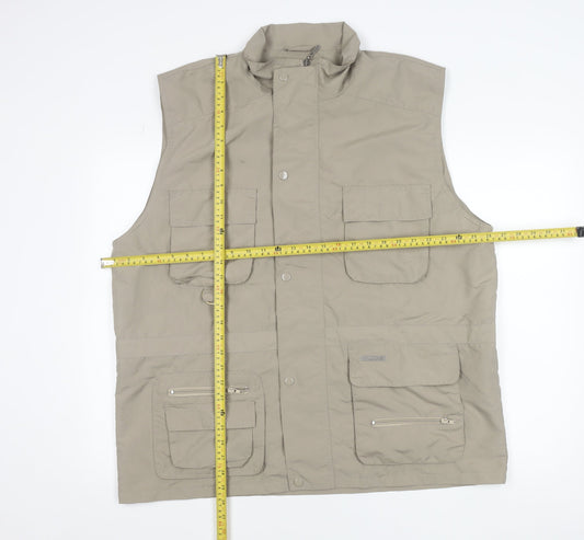 Champion Men's Beige XL Outdoor Utility Waistcoat Bodywarmer