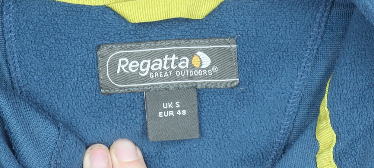 Regatta Men's Blue Fleece 1/4 Zip Pullover Sweatshirt Size S