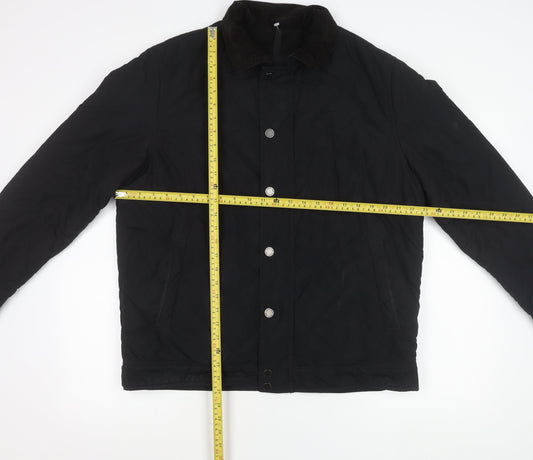 Austin Reed Men’s Black Quilted Jacket L Lightweight Mid-Length Casual