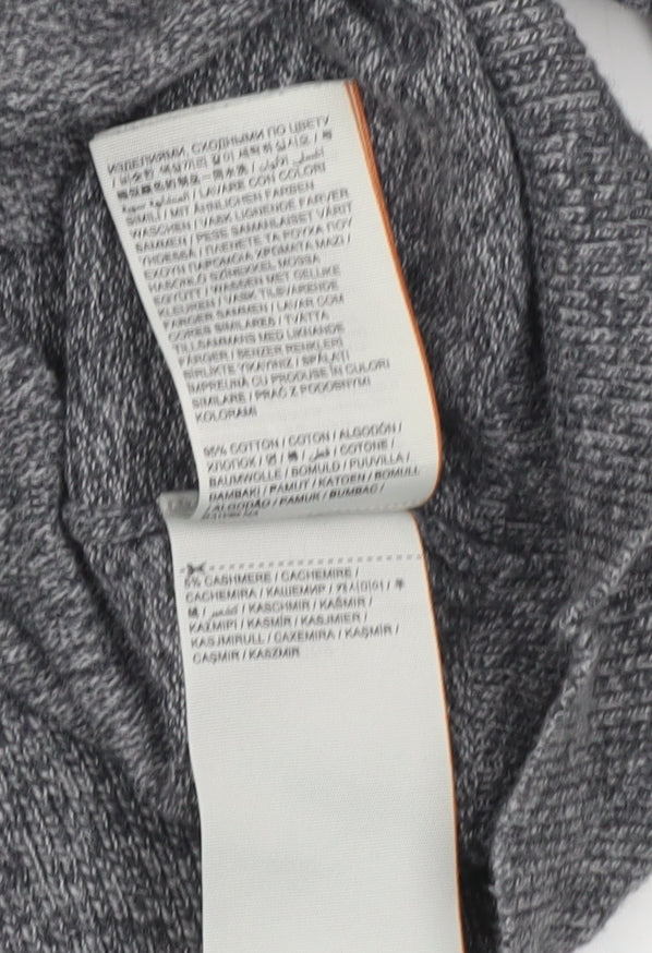 Superdry Men's Grey Cotton Cashmere Crew Neck Jumper XL