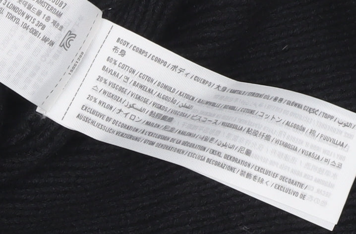 Abercrombie & Fitch Womens Black Knit Sleeveless V-Neck Vest S