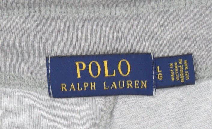 Ralph Lauren Men's Grey Jogger Trousers Size L Cotton Blend