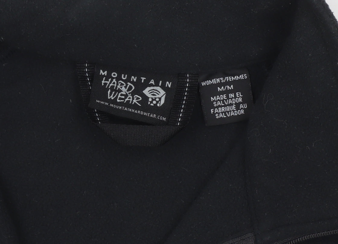 Mountain Hardwear Women's Black Fleece 1/2 Zip Pullover Sweatshirt M
