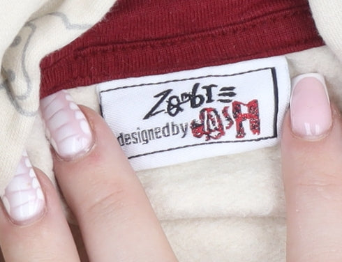 Additional view of Zombie Dash boys’ beige graphic pullover hoodie 9 years