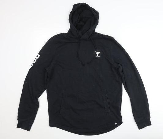 Under Armour Project Rock Men's Black Hoodie Size M Pullover Fleece
