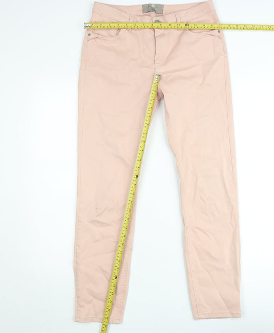Paul Costelloe Women’s Pink Skinny Jeans Size 12 Stretch Cotton