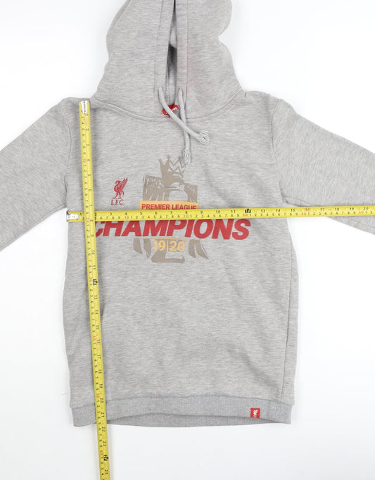 LFC Boys Grey Hoodie 11-12 Years Pullover Fleece Football Champions