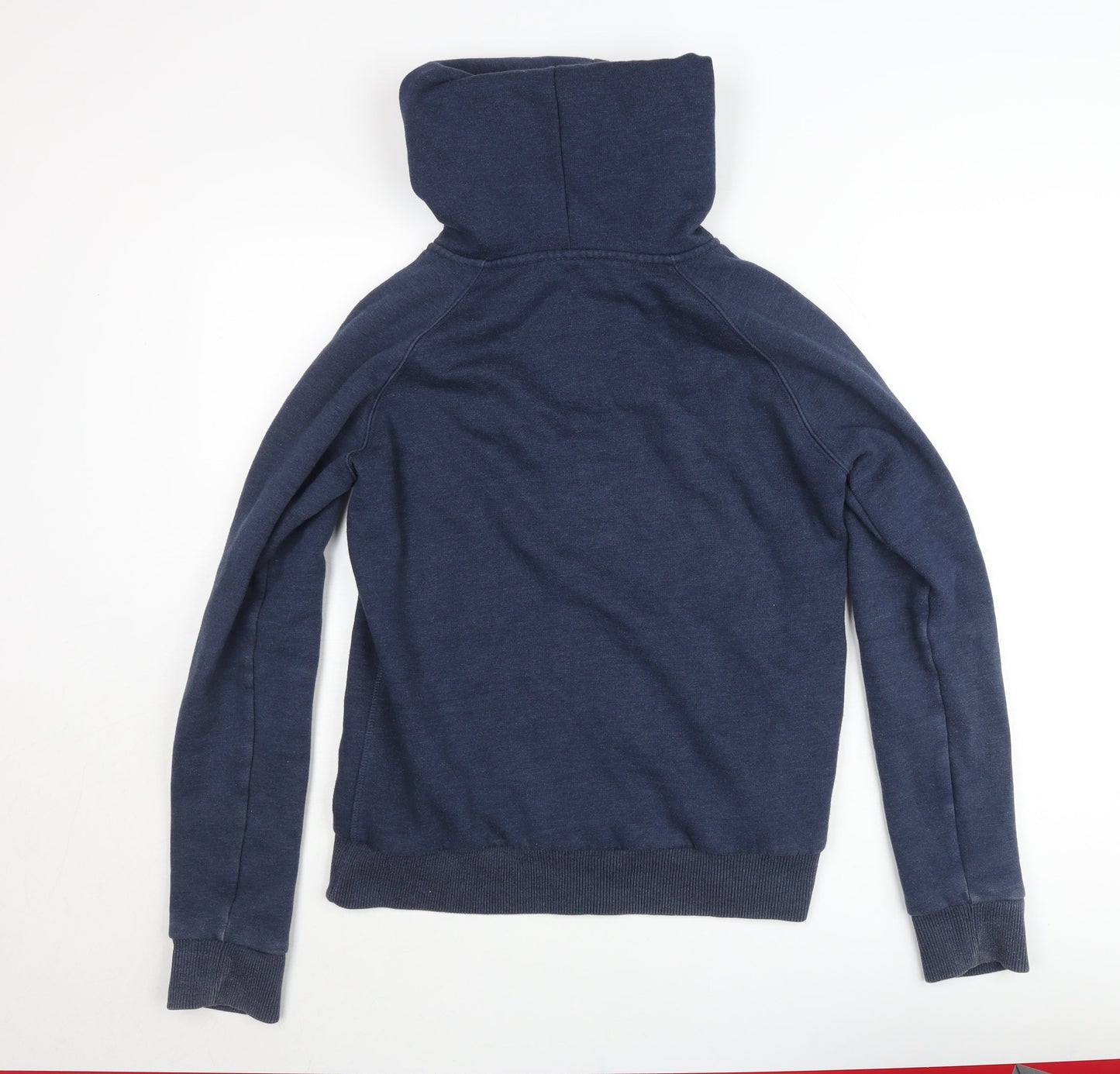 Jack Wills Mens Blue L Hooded Full Zip Jersey Jacket