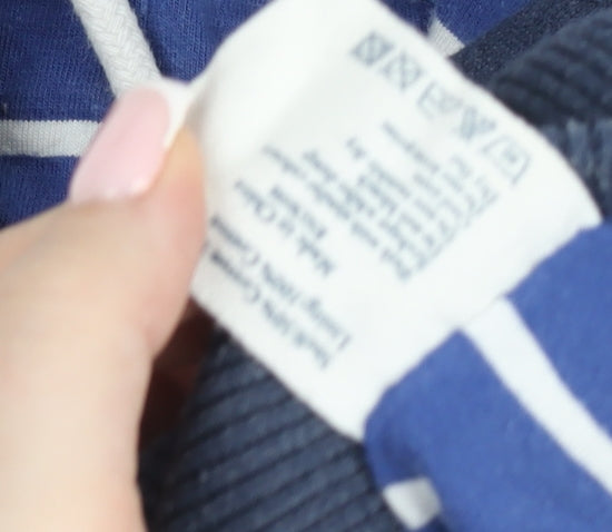 Jack Wills Mens Blue L Hooded Full Zip Jersey Jacket