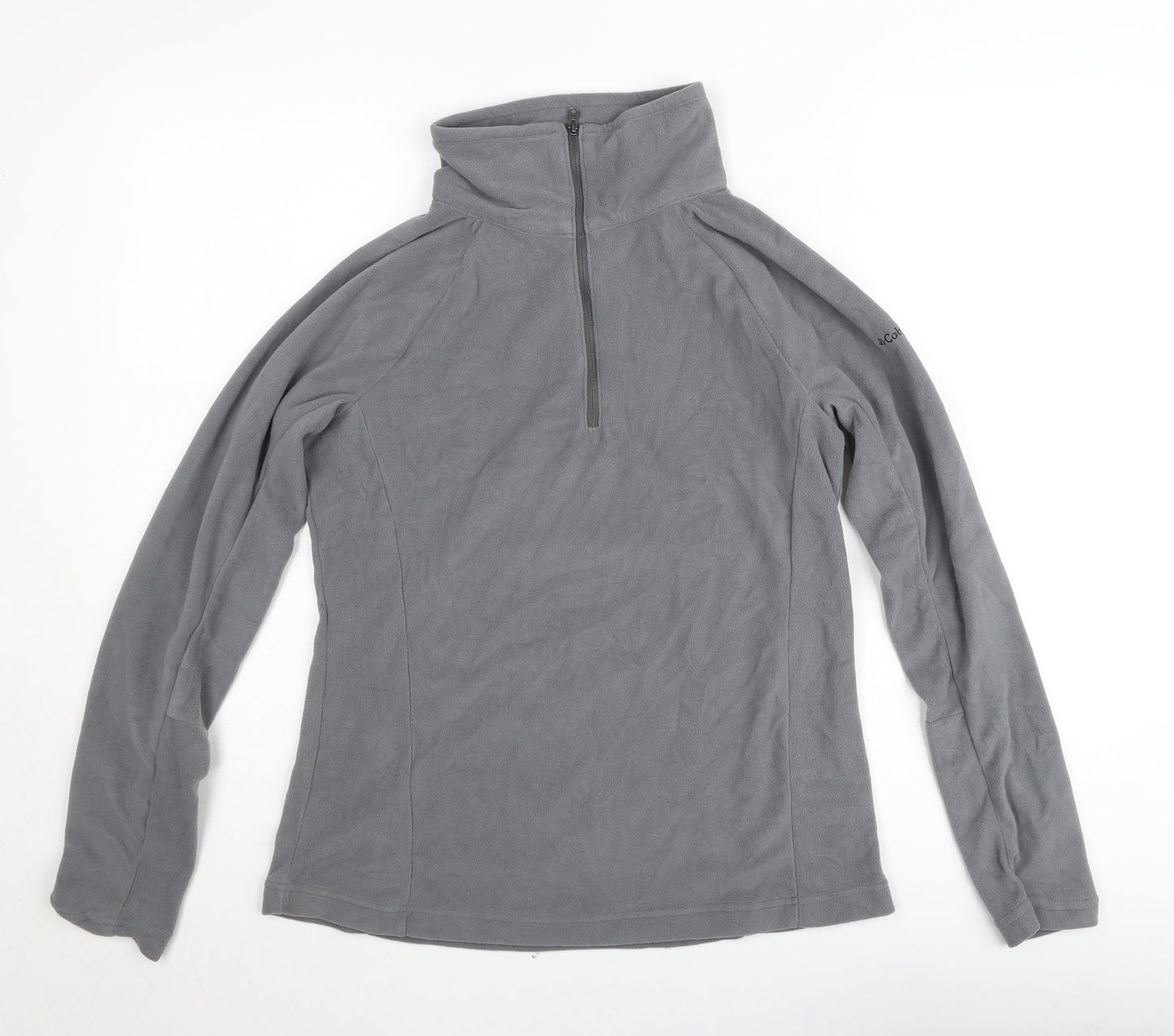 Columbia Mens Grey Fleece 1/4 Zip Pullover Sweatshirt M