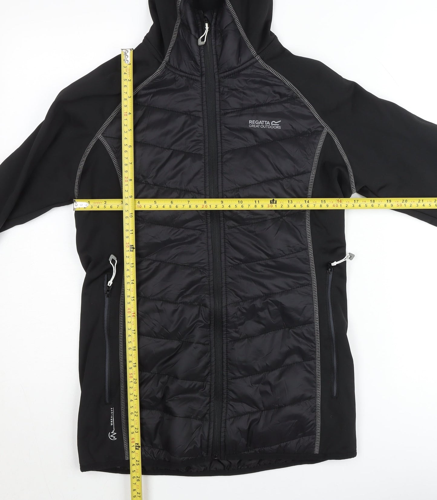 Regatta Men's Black Softshell Hooded Jacket Size M Outdoor Zip Up