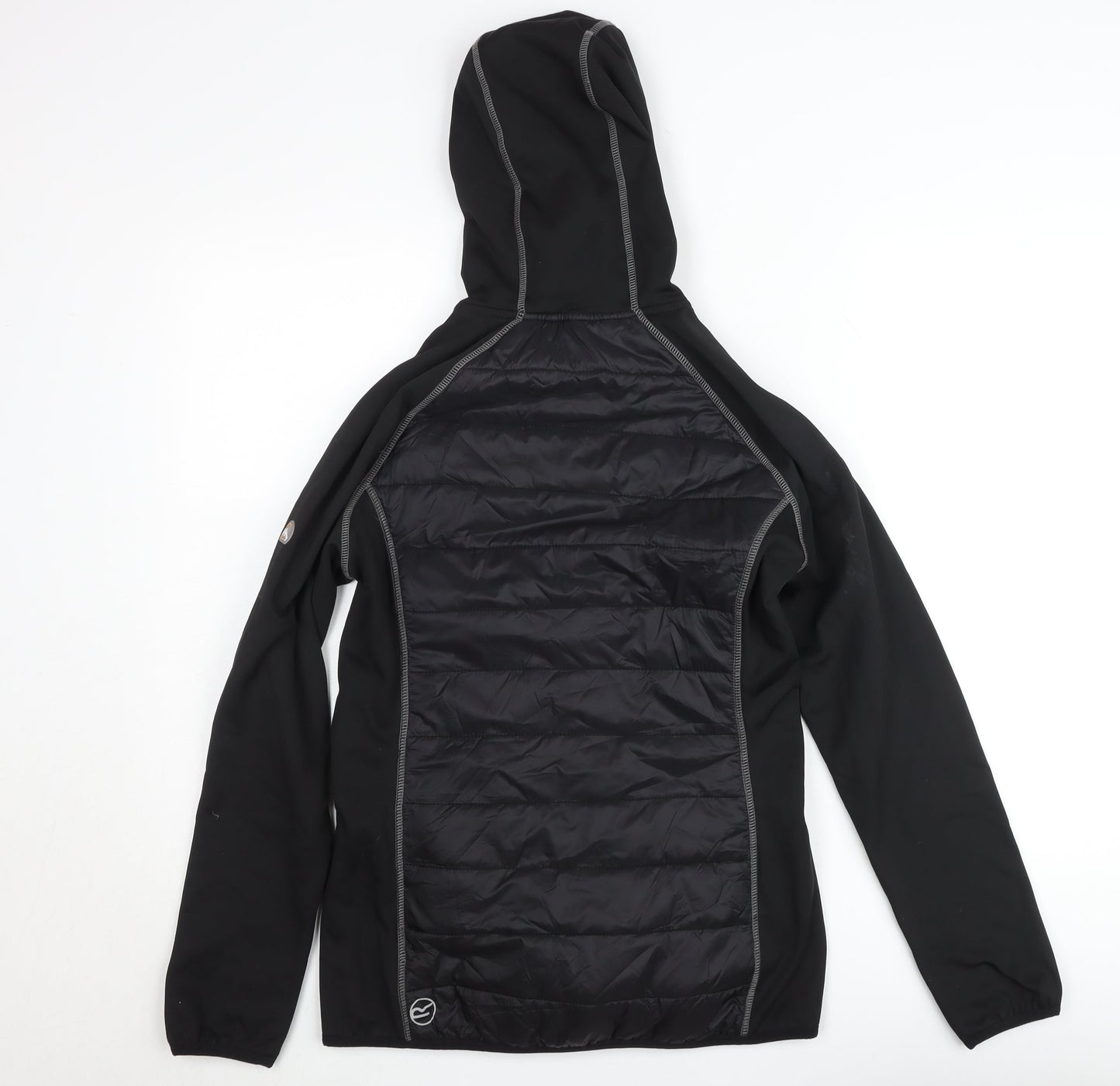 Regatta Men's Black Softshell Hooded Jacket Size M Outdoor Zip Up