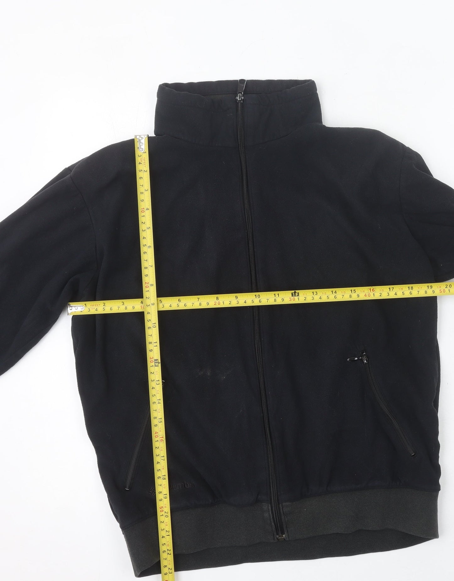 Columbia Men's Black XL Full Zip Fleece Sweatshirt