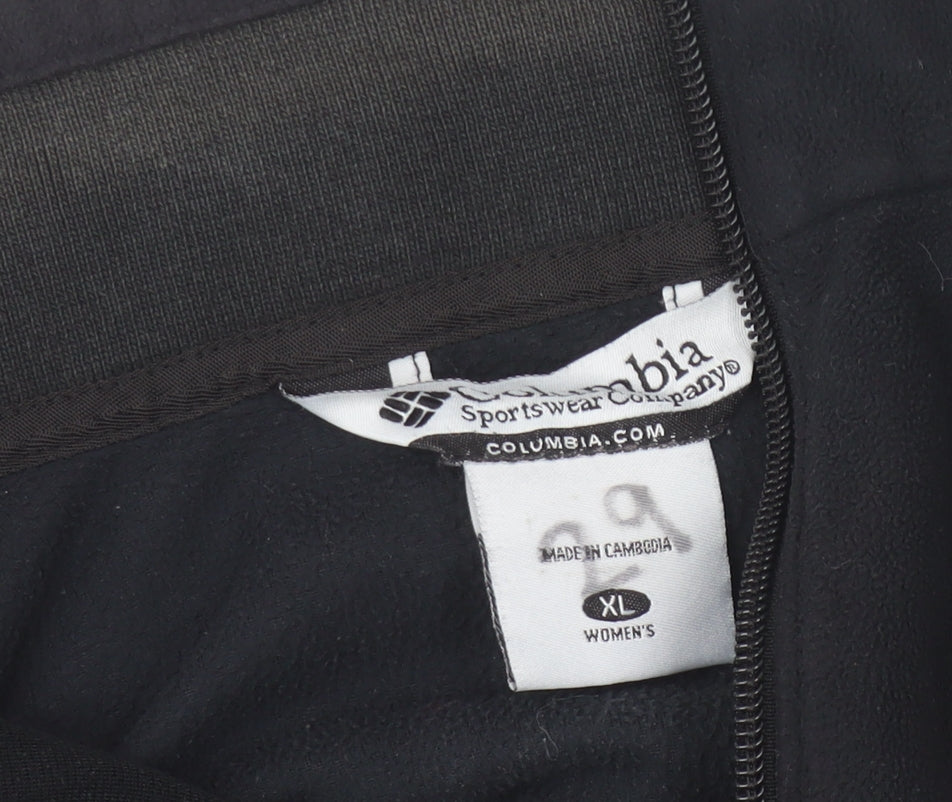 Columbia Men's Black XL Full Zip Fleece Sweatshirt
