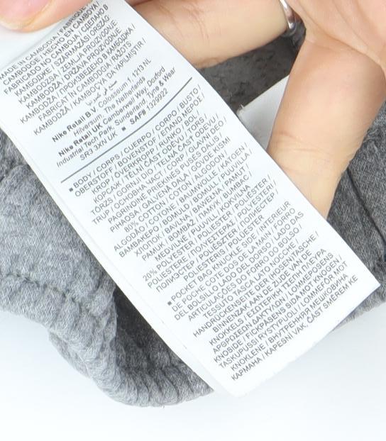 Additional view of Nike boys’ grey xl tapered sweatpants fleece joggers 155/170cm