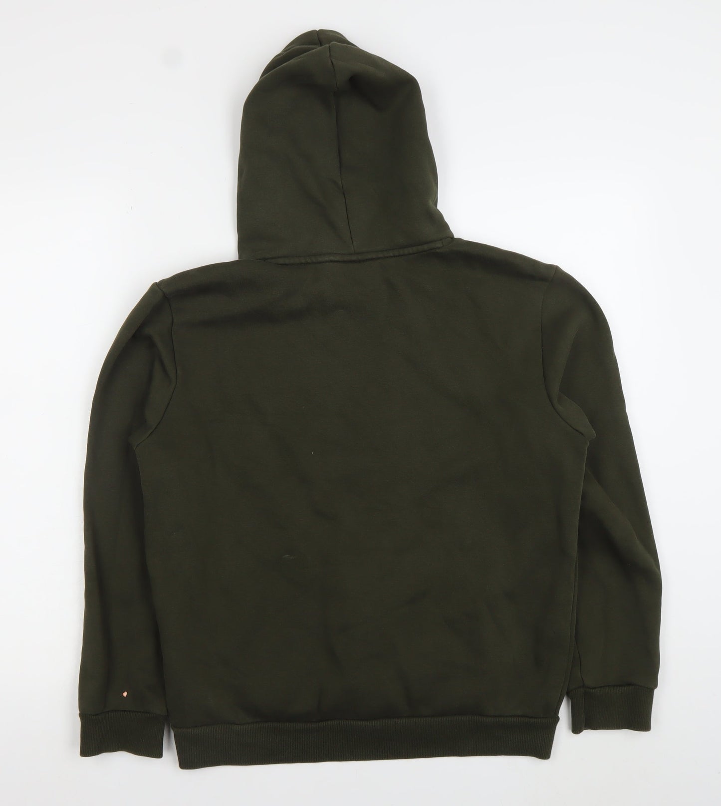 Puma Men’s Green Pullover Hoodie S Regular Fit Fleece Sportswear