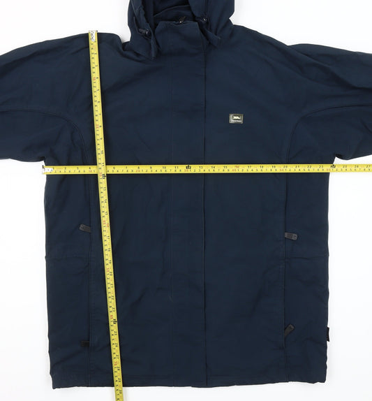 Trespass Womens Blue Waterproof Hooded Parka Jacket Size L