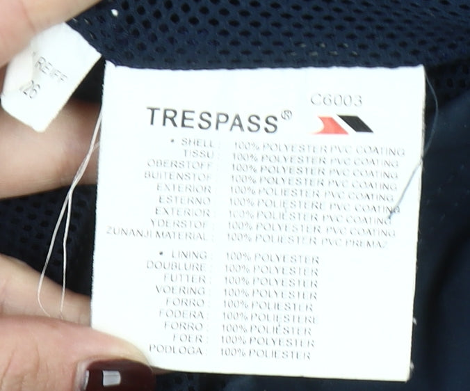 Trespass Womens Blue Waterproof Hooded Parka Jacket Size L