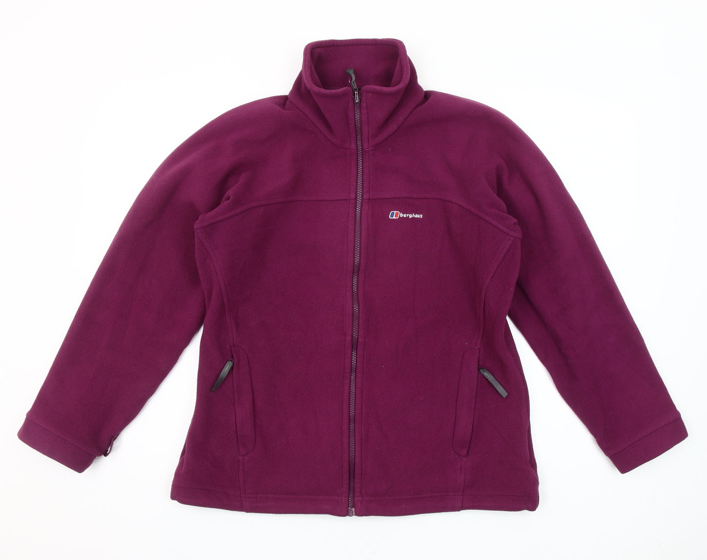 Berghaus Women’s Purple Fleece Full Zip Mid-Length Jacket Size 14