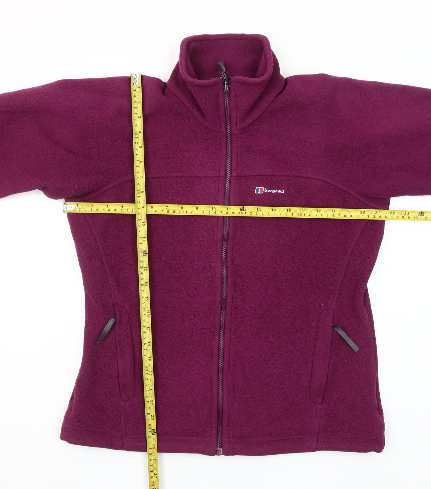 Berghaus Women’s Purple Fleece Full Zip Mid-Length Jacket Size 14