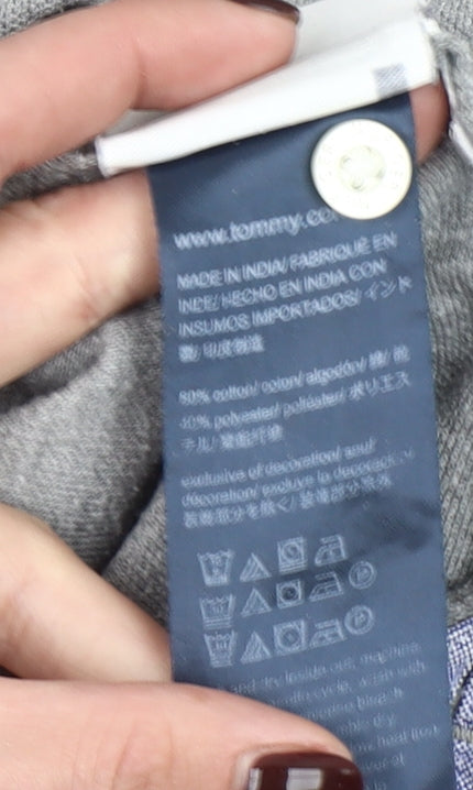 Tommy Hilfiger Men's Grey 2XL Slim Fit Short Sleeve Polo Shirt