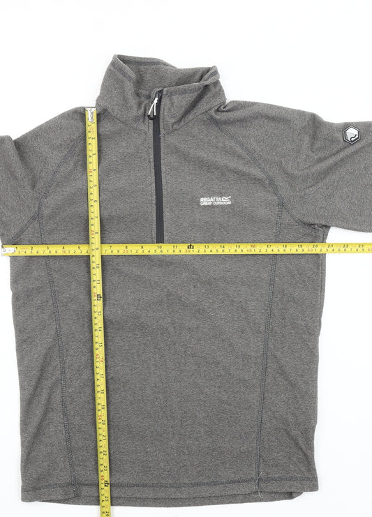 Regatta Mens Grey 1/4 Zip Pullover Sweatshirt M Regular Fit Outdoor
