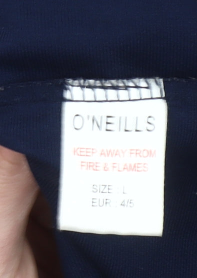 O’Neills Men’s Blue Red Collared Rugby Polo Shirt L Sports Top
