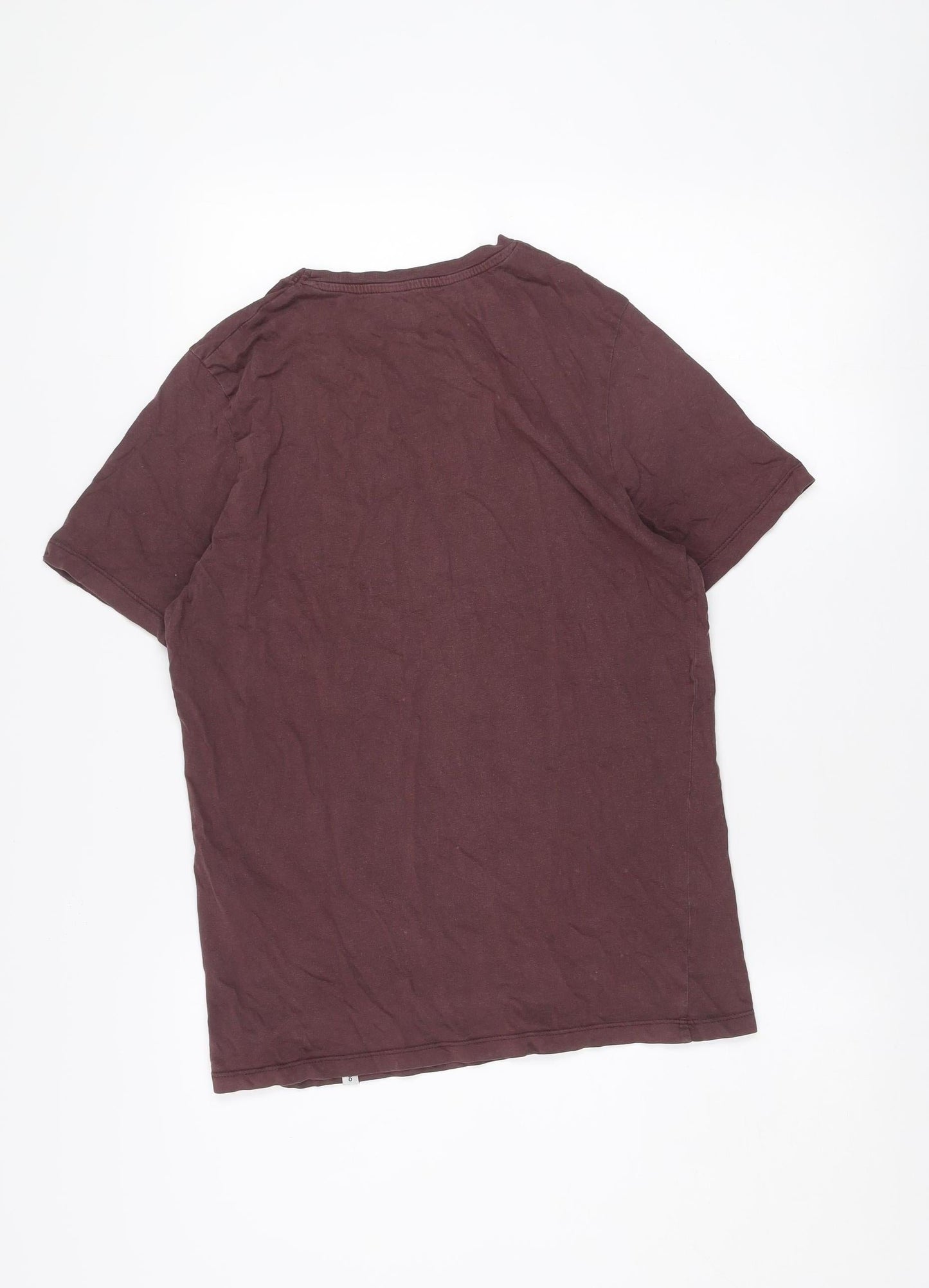 Jack & Jones Men’s Brown Slim Fit Core 1990 Graphic Cotton T-Shirt Size M