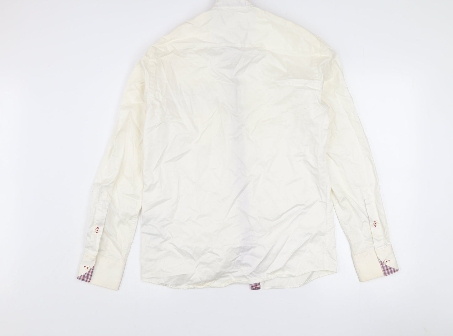 Jack & Jones Premium Men's Ivory Long Sleeve Button-Up Shirt Size S