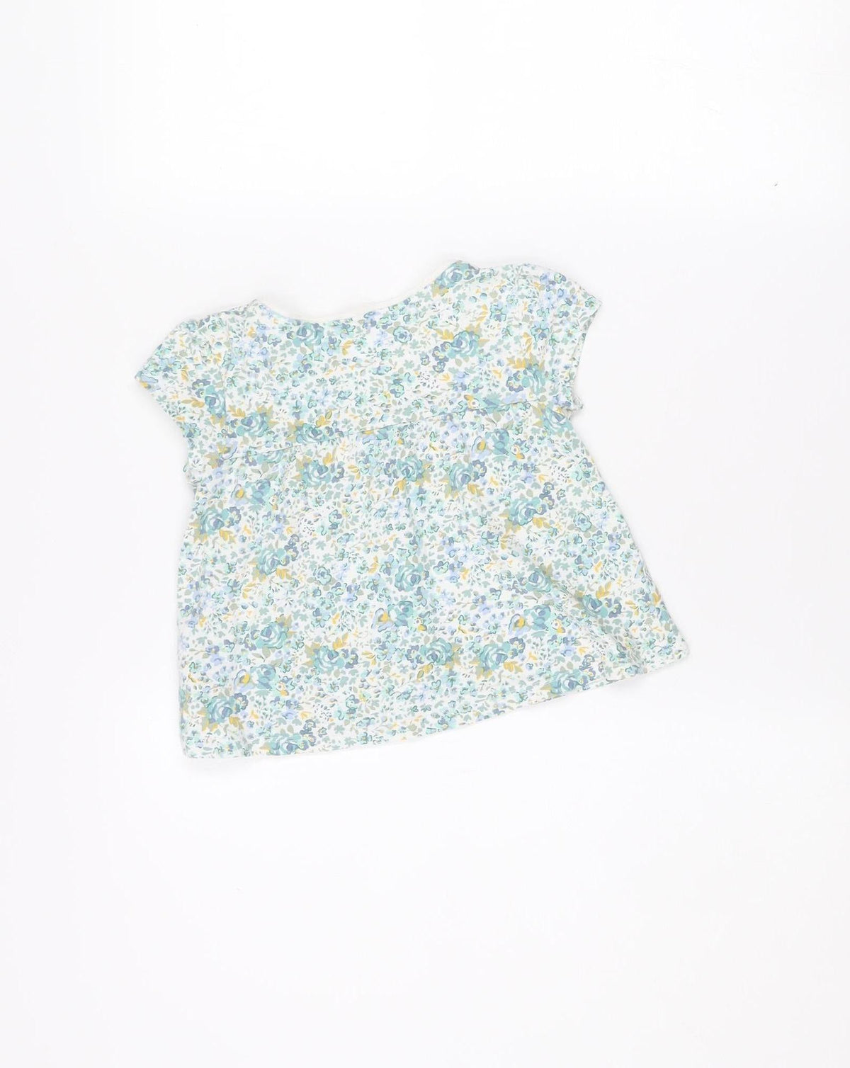 Additional view of Next girls’ blue floral organic cotton sleeveless top 1.5-2 years
