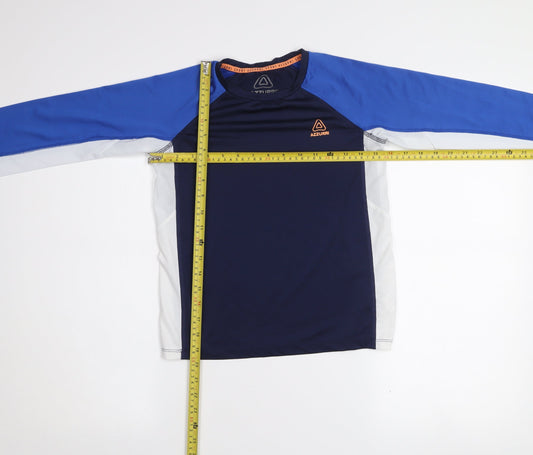 Azzurri Boys Blue 9-10 Years Long Sleeve Sports T-Shirt