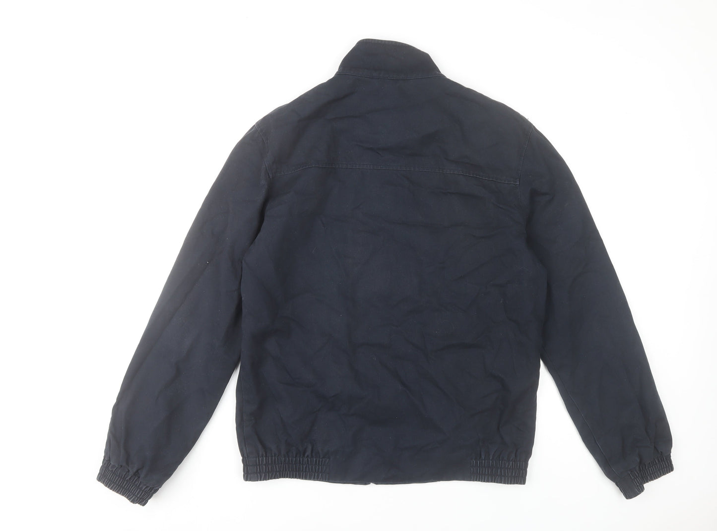 Lyle & Scott Men's Blue Cotton Bomber Jacket Size M Casual