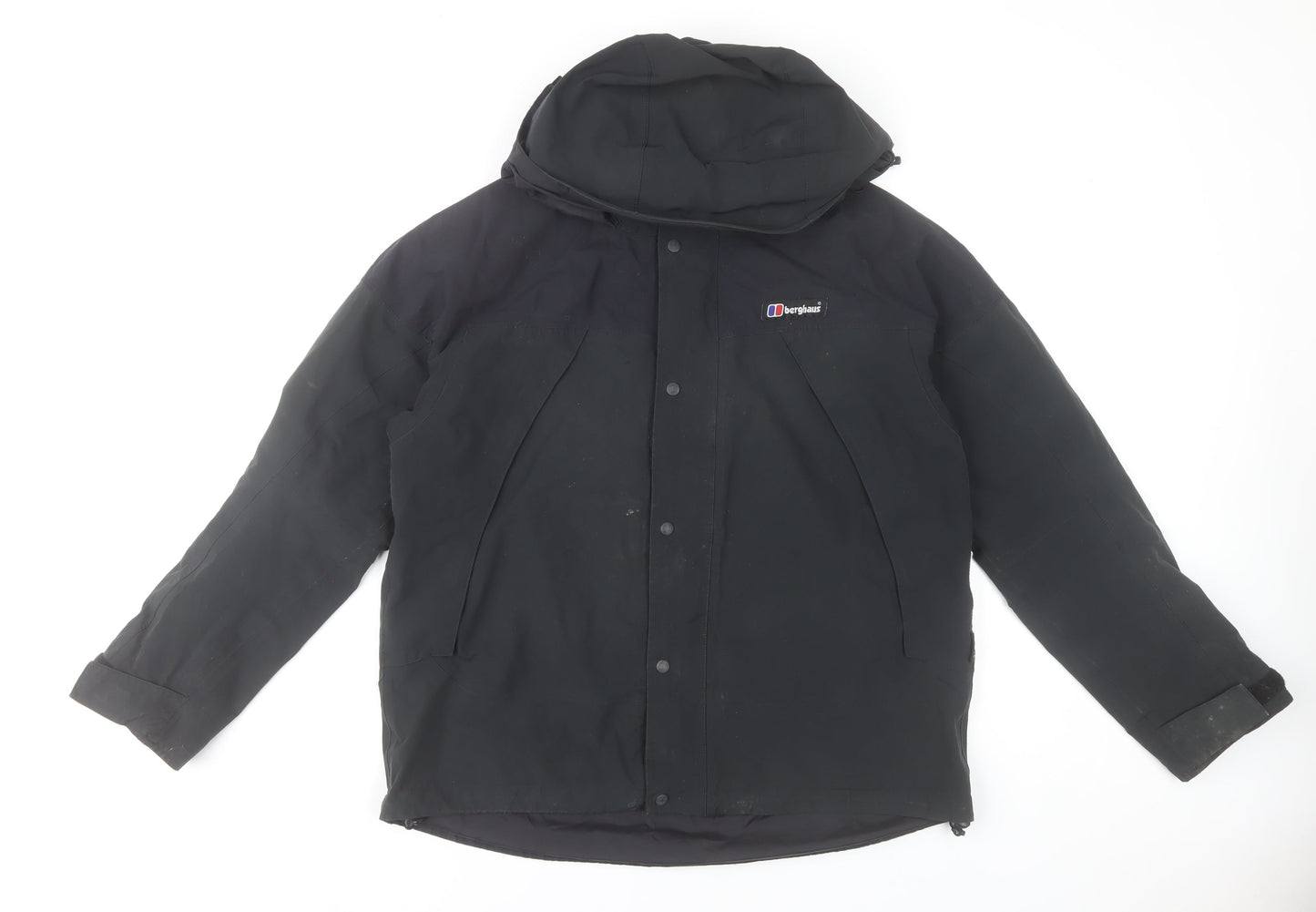Berghaus Women's Black Waterproof Hooded Parka Jacket Size 14