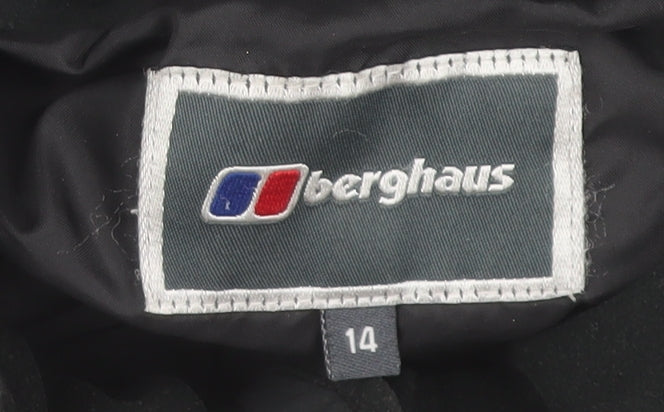 Berghaus Women's Black Waterproof Hooded Parka Jacket Size 14