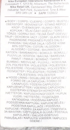 Nike Men's Grey Pullover Hoodie L Graphic Logo Sportswear