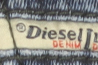Diesel Men's Blue Straight Fit Stretch Denim Jeans Size 36