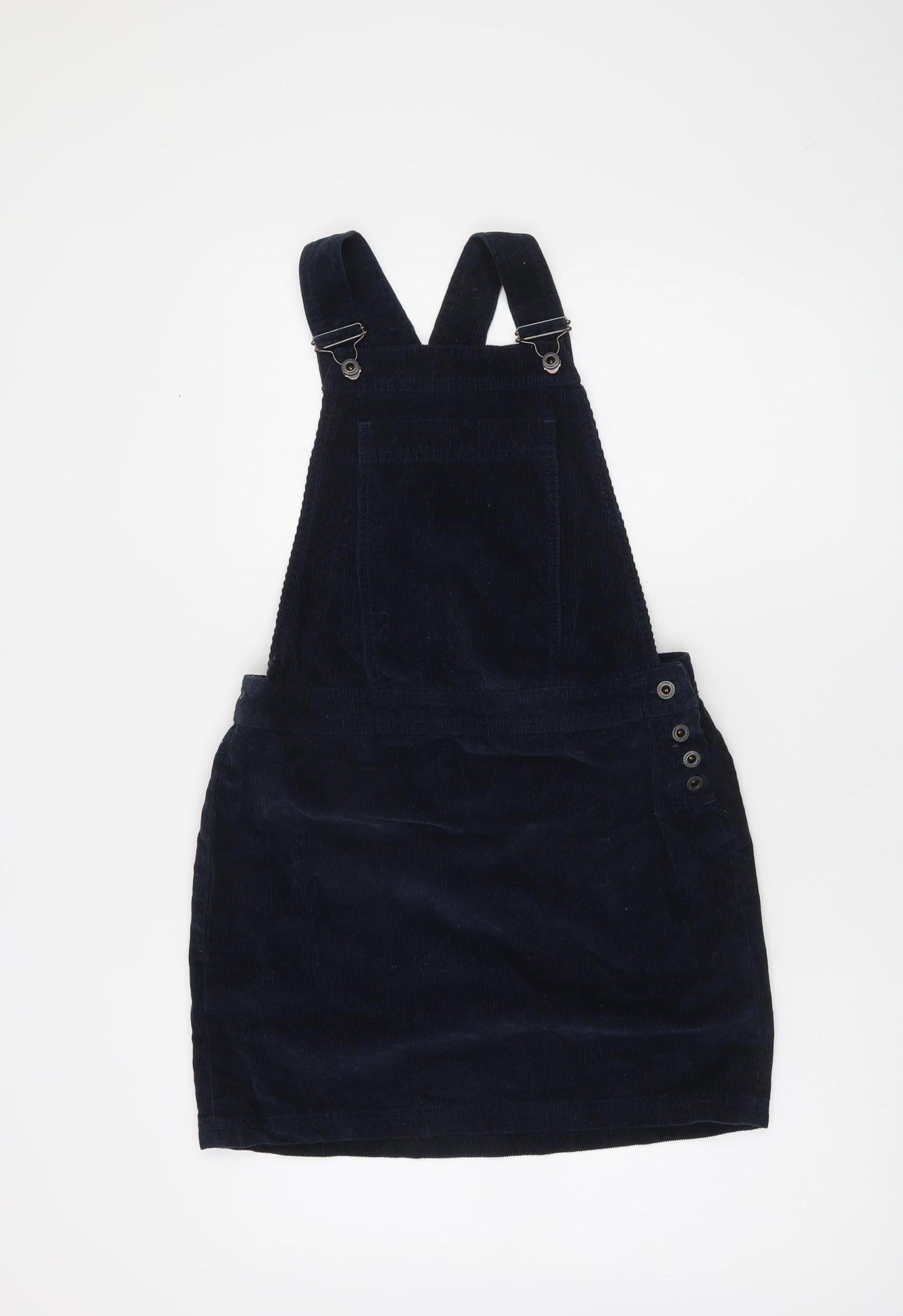 Jack Wills Women Blue Corduroy Pinafore Dress Size 8