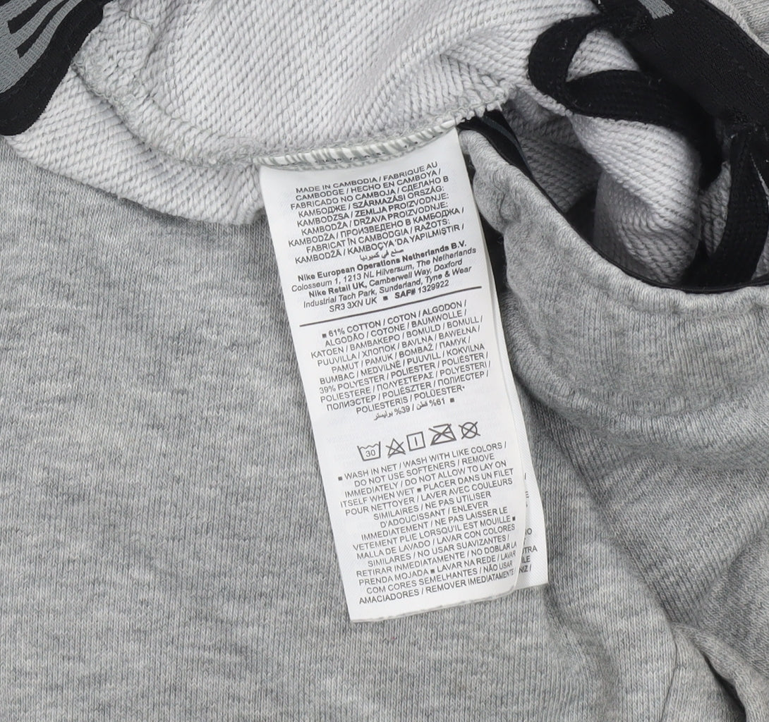 Nike Men's Grey Dri-Fit Standard Fit Joggers Size S