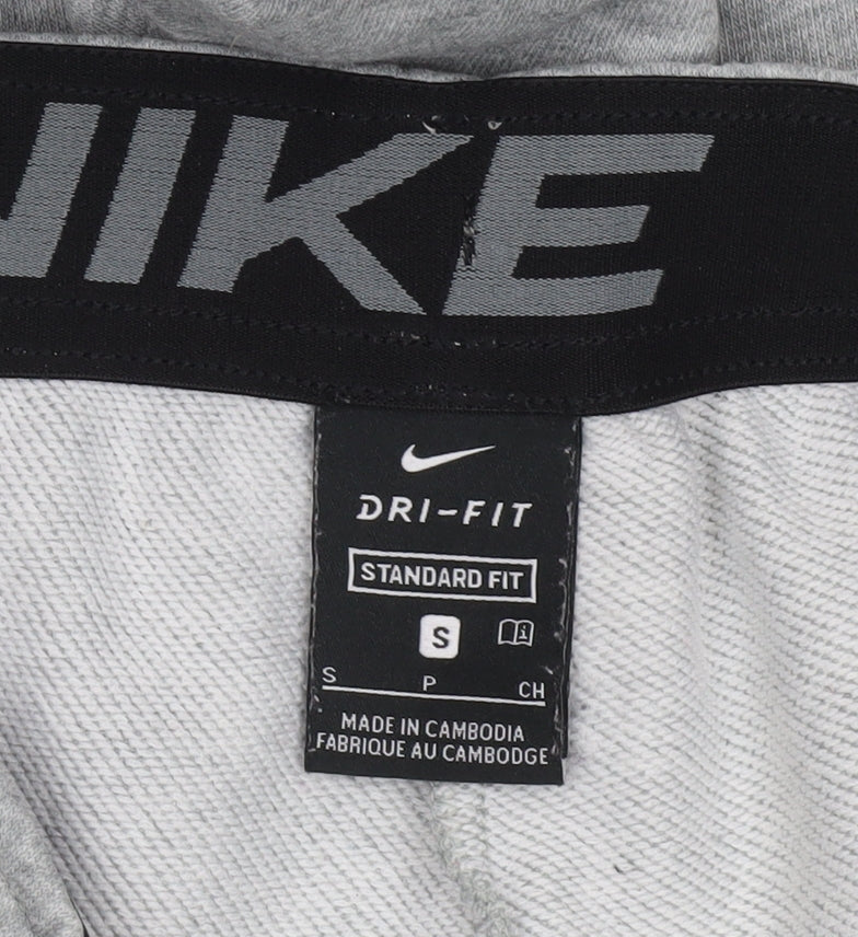 Nike Men's Grey Dri-Fit Standard Fit Joggers Size S