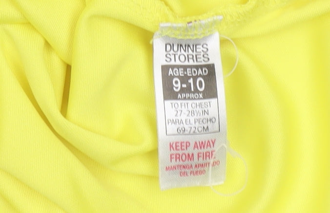 Additional view of Dunnes boys’ yellow 9-10 years football jersey t-shirt