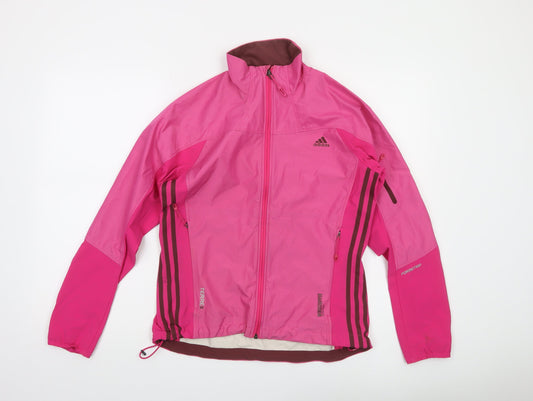 Adidas Terrex Women's Pink Softshell Jacket Size 14 Outdoor Waterproof