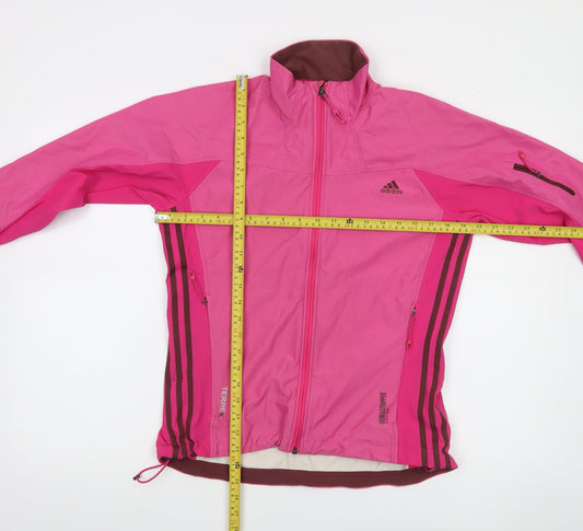 Adidas Terrex Women's Pink Softshell Jacket Size 14 Outdoor Waterproof