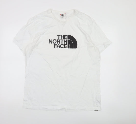 The North Face Men's White XL Graphic Logo Crew Neck T-Shirt