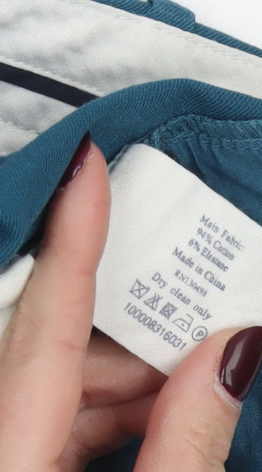 Jack Wills Women's Blue Chino Slim Fit Trousers UK 8