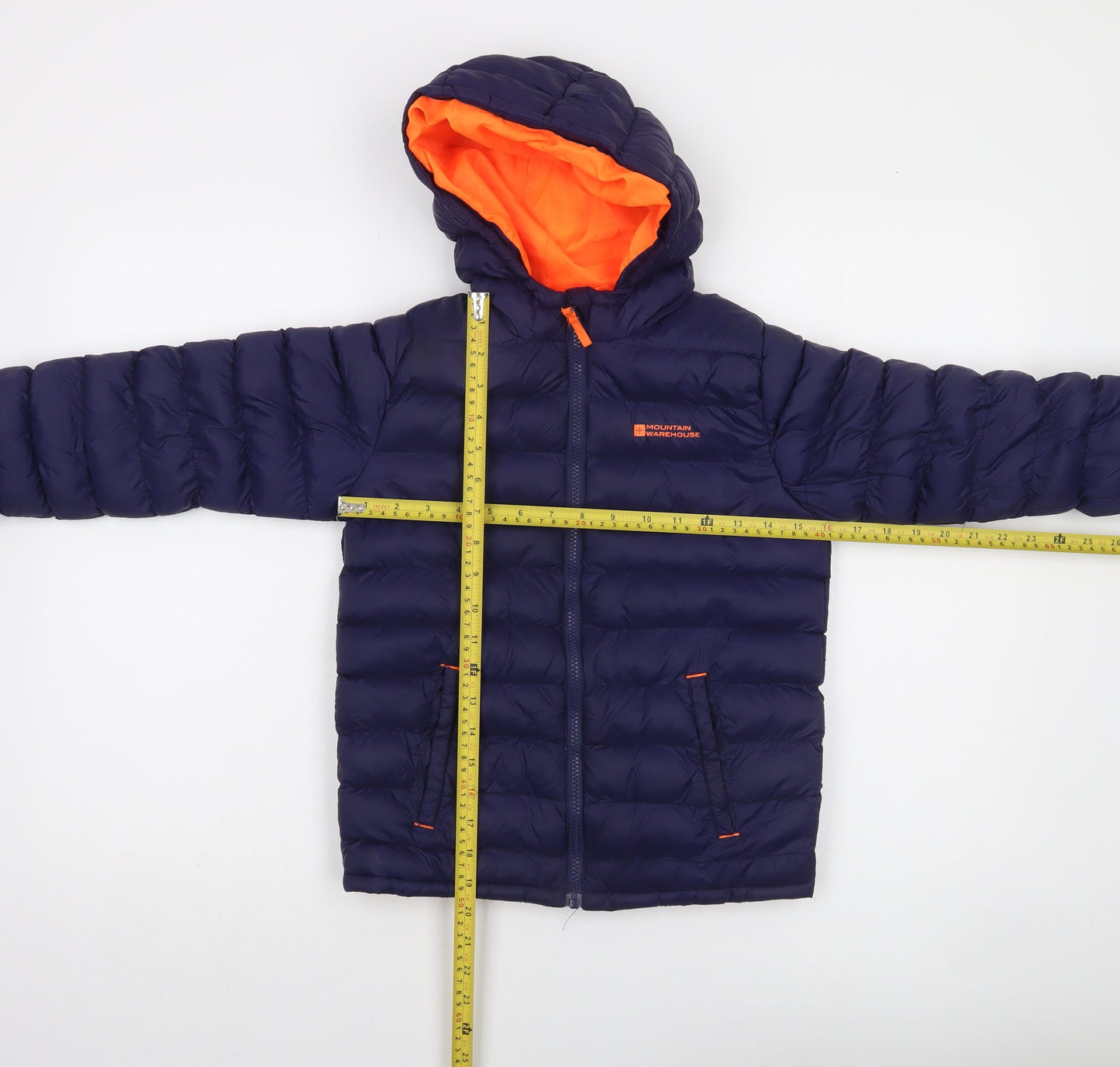 Mountain Warehouse Boys Blue Hooded Puffer Jacket 9-10 Years Water Resistant